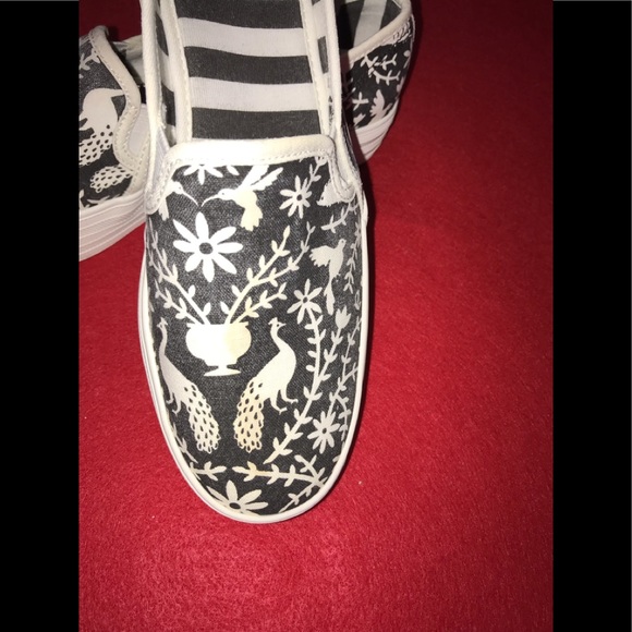 KEDS/KateSpade Triple Decker in White /Black Otomi - Picture 7 of 8